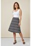 Women's Elastic Waist Midi Skirt - 2