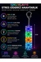 Transparent Body Illuminated 4-Piece Stress Reliever Mechanical Key Keychain with Sound Mechanical Key Feel - 9
