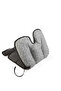 2 in 1 Stroller and High Chair Cushion Gray Floral 100% Cotton - 6