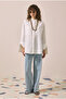 Ribbed Denim Trousers Ice Blue - 3