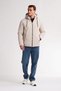 Men's Seasonal Fur Lined Hooded Water Repellent Windproof Raincoat with Zipper Pockets - 2
