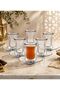 12 PCS Double Wall Estikana Tea Glass Set for 6 People, 6 Double Wall 100 ml Cups with 6 Saucers, Borosilicate Insulated Arabic Coffee Glasses((12 PIECE SET – Glasses + Saucers) - 4