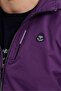 Men's Purple Parachute Fabric Stand Collar Zippered Tracksuit Set - 4045 - 5
