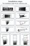 4-Layer Shoe Rack with 8 Hooks, Multifunctional Storage 80x25x154cm Black - 2