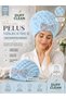 1Pcs Blue Hair Drying Cap Head Towel Shower Cap Wet Hair Drying Cap Suitable for All Hair Types