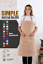 Simple kitchen apron with adjustable strap - 3