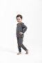 Anthracite Thermal Children's Underwear Set Unisex - 4