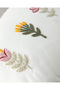 Zairan Punch Embroidered Decorative Throw Pillow 33X50 cm Ecru - 2
