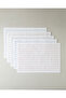 Mono Stripe Cotton Foot Towel 50X70 cm White - Blue - 4
