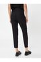 High Waist Fabric Trousers with Chain Detail - 4