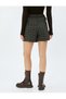 Mini Shorts Skirt Normal Waist Pleated Viscose Blended - 4