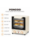 Temp Glass Mini Oven - 15L, 750W, White - 3