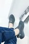 Smoked Ornamental Tied Cloth Sports Shoes - 3