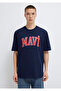 Logo Printed Dark Navy Blue Men's T-Shirt m 0611711 -84371 - 3