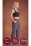Women's Smoked Elastic Waistband 3-Pocket Zippered Parachute Sweat-Wicking Trousers with Back Pockets