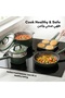 21-Piece Nonstick Cookware Set, PFOA-Free Healthy Cooking Set, Titanium-Reinforced - Green - 7