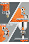 أداة رش الطلاء Pro7 Air Spray من الألومنيوم - أداة طلاء بالجاذبية للاستخدام في السيارات والمشاريع المنزلية - 3
