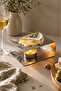 Cheese Warmer with Wax Coating – Cheese Melting Plate, 15X15 cm Square Cheese Warmer