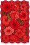 Sdt Red Flower Figure Theme Patterned Modern Woven Base Decorative Carpet Sdt1490