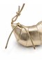 Rope Pendant Detailed Faux Leather Bohemian Croissant Style Vera Women's Crossbody Bag Gold - 3
