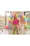 Girl's Padded Blazer Jacket Colorful Patterned Wide Leg Trousers 2-Piece Set - 3