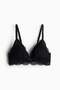 Padded soft lace bra - 6