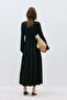 Black Mia Belted Maxi Dress - 3