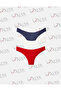Women's Colorful Bikini Briefs - Navy Blue, Red, Ecru (S, M, L, Xl, 2XL) - 3 Pieces - 5