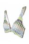 Women's Beachwear Lace Cream Patterned Bikini Top Bb2385 - 4