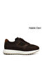 Men's Brown Suede Lace-Up Genuine Leather Sneaker