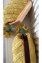 Handmade Wooden Burs Clove Charm Deyay Straw Bag (35X22Cm) - 6