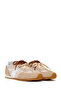 Women's Beige Lace-Up Leather Sneakers 26Pfd220914 - 2