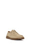 Men's Beige Lace-Up Nubuck Leather Casual Shoes 26Sfd6978V3 - 8