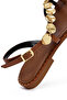 Women's Brown Metal Detailed Leather Flip-Flop Sandals 26Sfd483114 - 8
