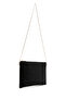 Women's Black Long Chain Strap Braided Portfolio Bag 26Pbd220029 - 7