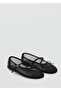 Buckle Strap Mesh Ballerinas