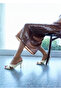 Cross Strap Leather Heel Sandals - 2