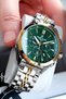 Exclusive Original Men's Wristwatch Waterproof Silver-Gold Green Color Steel Cord Dke2097C4 - 3