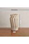 Talia Polyresin Decor Vase 19.5x19.5x32cm - Beige - 7