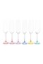 Spectrum 6-Piece Flute Crystal Glass Set 190Ml -Clear - 3