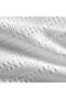Waffle Stripe 3- Piece King Duvet Cover Set 230x220cm - White - 5