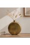 Shant Metal Round Shape Vase 25x7x28.5cm - Gold