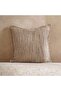 Horizon Stripe Herringbone Stripe Down Alt Filled Cushion 50x50cm - Ochre