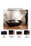 Ainar Ceramic Ribbed Decor Bowl 18.5x18.5x5.5cm - Black - 5