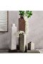Jaffa Stoneware Square Vase 11.5x11.5x45cm - Grey - 4