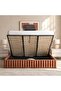 Nadia King Bed 180x200 With Hydraulic Storage- Brown - 4