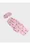 Cotton Pink Rabbit Strawberry Patterned Crew Neck Long Sleeve Seasonal Pajama Set Suitable for Girls and Mother - 7