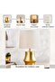 Gomery E27 Polyresin Table Lamp 32x32x53.5cm - Brass - 5