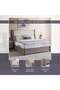 Arelis King Bed 180x200cm - Light Brown - 8