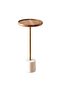 Bartol Accent Table Marble Large - Natural & White - 5